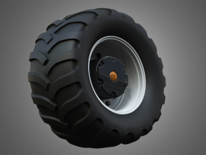 farm machine tire Modèle 3D