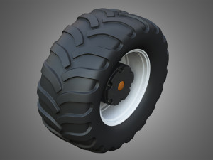 farm machine tire Modèle 3D