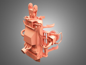 harvester head 3D Model