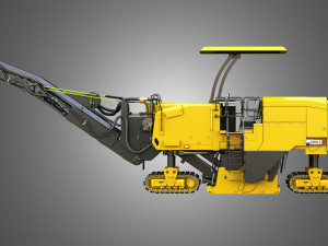 Pm 622 cold-planer - asphalt removal 3D Model