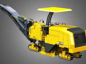 Pm 622 cold-planer - asphalt removal 3D Model