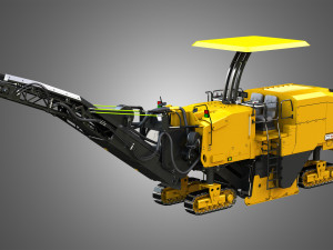 Pm 622 cold-planer - asphalt removal 3D Model