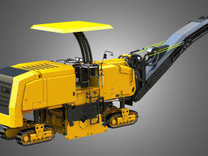 Pm 622 cold-planer - asphalt removal 3D Model