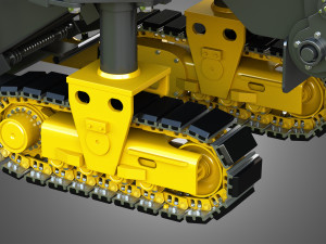 Pm 622 cold-planer - asphalt removal 3D Model