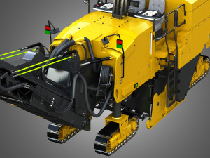 Pm 622 cold-planer - asphalt removal 3D Model