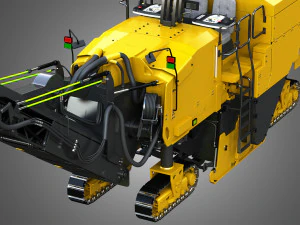 Pm 622 cold-planer - asphalt removal 3D Model