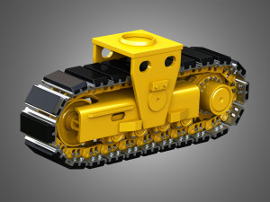 crawler tractor 3D Model