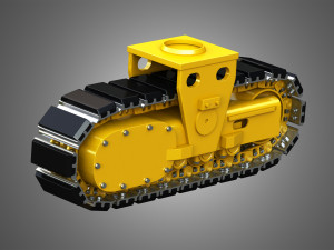 crawler tractor 3D Model