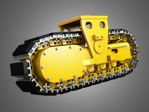 crawler tractor 3D Model