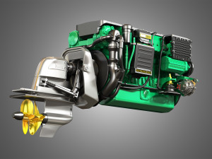 penta d6 400 engine Modello 3D