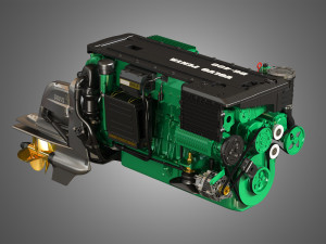 penta d6 400 engine Modello 3D