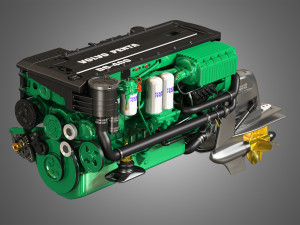 penta d6 400 engine Modello 3D