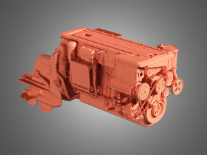 penta d6 400 engine Modello 3D