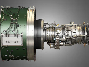 Pw gtf geared turbofan engine 3D Model