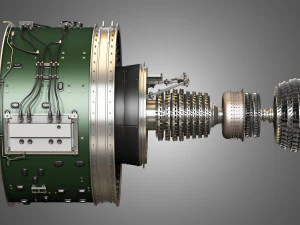 Pw gtf geared turbofan engine 3D Model