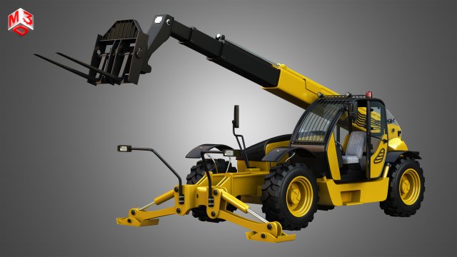 tx 170 telescopic handler 3D Model .c4d .max .obj .3ds .fbx .stl .blend 