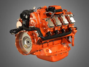 dc16 -diesel engine 3D Model
