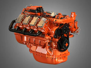 dc16 -diesel engine 3D Model