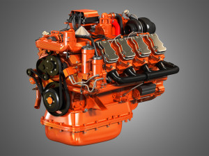 dc16 -diesel engine 3D Model