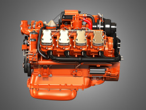 dc16 -diesel engine Modelo 3D