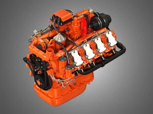 dc16 -diesel engine 3D Model