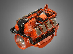 dc16 -diesel engine 3D Model