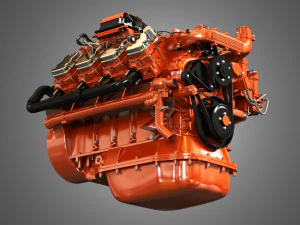dc16 -diesel engine 3D Model