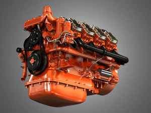 dc16 -diesel engine 3D Model
