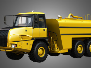 john deere 300d ii articulated water tanker truck 3D Model