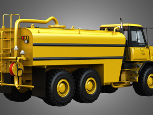 john deere 300d ii articulated water tanker truck 3D Model