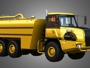 john deere 300d ii articulated water tanker truck 3D Model