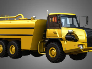 john deere 300d ii articulated water tanker truck 3D Model