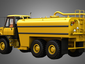 john deere 300d ii articulated water tanker truck 3D Model