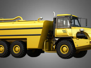 john deere 300d ii articulated water tanker truck 3D Model