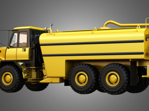 john deere 300d ii articulated water tanker truck 3D Model