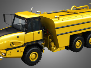 john deere 300d ii articulated water tanker truck 3D Model