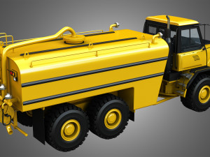 john deere 300d ii articulated water tanker truck 3D Model