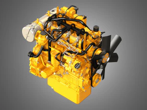 Diesel engine c22 3D Model