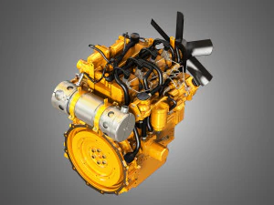 Diesel engine c22 3D Model