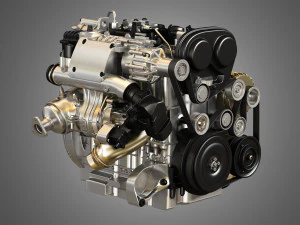 t6 drive-e petrol engine 3D Model