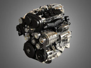 t6 drive-e petrol engine 3D Model