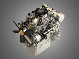 404f-e22ta engine 3D Model