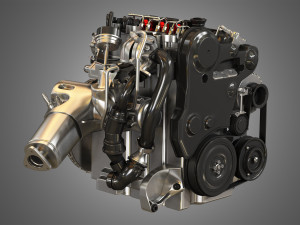 s60 t6 drive - e diesel - engine Model 3D