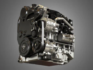 s60 t6 drive - e diesel - engine 3D Model