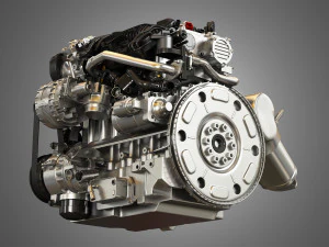 s60 t6 drive - e diesel - engine 3D Model