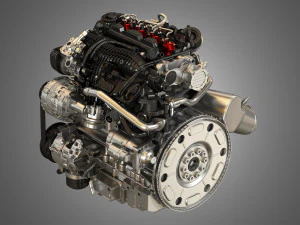 s60 t6 drive - e diesel - engine 3D Model