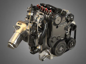 s60 t6 drive - e diesel - engine 3D Model