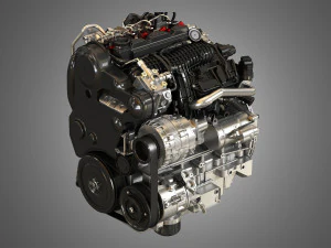 s60 t6 drive - e diesel - engine 3D Model