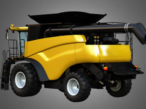 Ceifeira-debulhadora nh - cr 9070 Modelo 3D