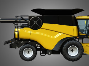 nh - cr 9070 combine harvester 3D Modell